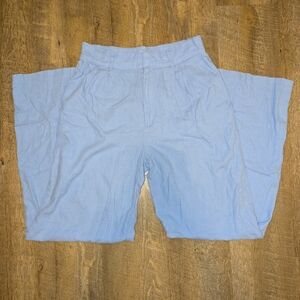 Abercrombie & Fitch Light Blue Wide Leg Pants